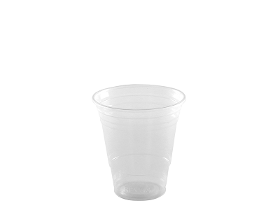 CUP PLAST 12/14 OZ CLR FLUSHED PP