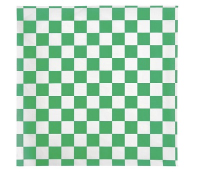 WRAP 12X12 HUNTER GRN CHECKER PFAS FREE