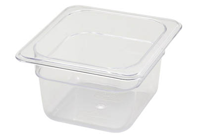 FOOD PAN PLASTIC 1/9 SIZE CLEAR