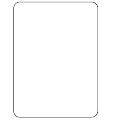 LABEL 2.2X3 PLAIN WHT DIRECT THERMAL