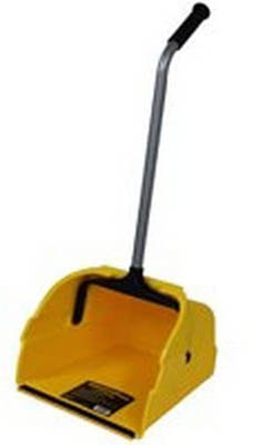 DUST PAN LOBBY PLAST YELLOW W/HANDLE