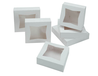 PIEBOX 8X8X2.25 WH PL WNDW