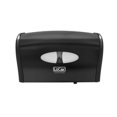 DISP TOILET TISSUE BLK LOCOR SIDE-BY-SID
