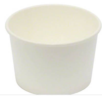 FOOD CONTAINER 8OZ. HVYPAP PRINT