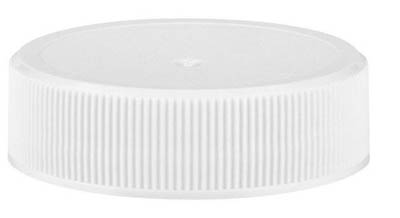 CAP 38MM WHITE RIBBED