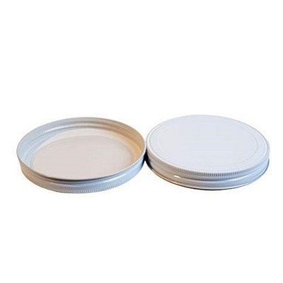 WHITE METALLIC LID