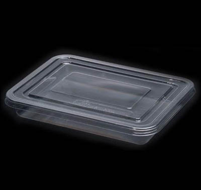 CONT TRAY 6.75X8.75X1.25 CLEAR PLASTIC