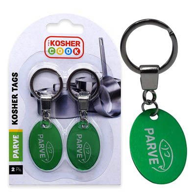 PAREVE GREEN KEY RINGS