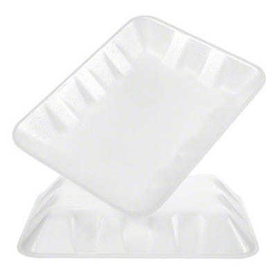 TRAY FOAM MEAT 4D WHITE -BF