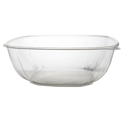 BOWL PLAST 320 OZ SQR CLR X-LRG PET