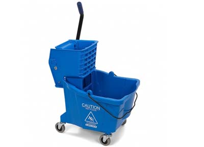 MOP BUCKET W/WRINGER 35QT BLUE