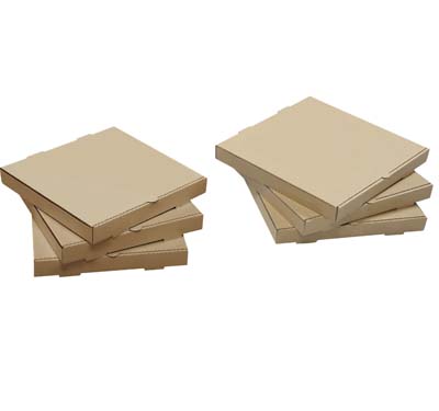 BOX PIZZA 14" PLAIN KRAFT/KRAFT BFLUTE