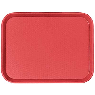TRAY 14X18 FAST FOOD RED