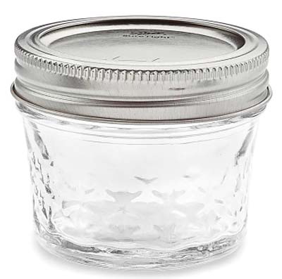 JAR MASON 4 OZ BALL WIDE MOUTH W/LID