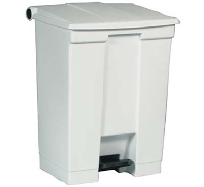 CONTAINER STEP ON 72 QT. WHITE