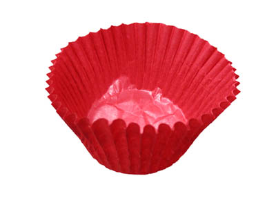 CUP 4.5RED GLASSINE BAKING CUP