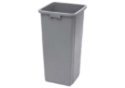 TRASH CAN RECEPTACLE 23 GAL GRAY