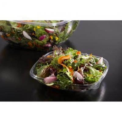 BOWL PLAST 32 OZ CLR SQR SHALLOW