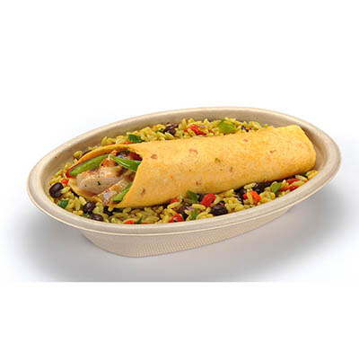 BOWL PULP 16 OZ OVAL BURRITO