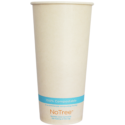 CUP PPR COLD 22 OZ NO TREE NATURAL