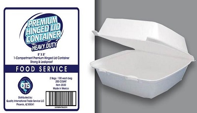 CONT FOAM 8X8 MED 1-COMP BAGGED -BF