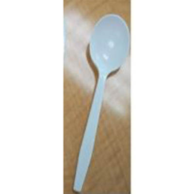 CUTLERY SOUP SPOON HVY WHT PP