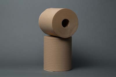 TOWEL ROLL 8"X600' KRAFT 1 PLY