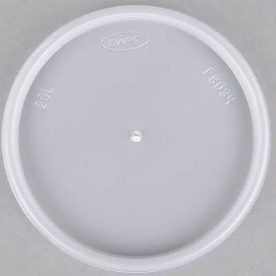 LID PLAST TRANS VENTED 20 OZ