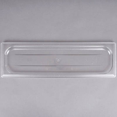 LID FOOD PAN 1/2 SIZE LONG FLAT CLEAR