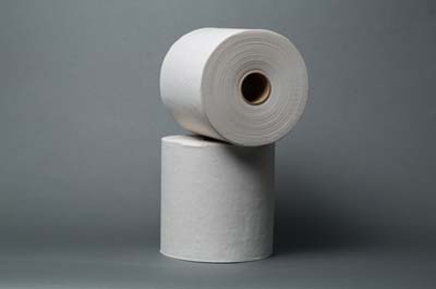 TOWEL ROLL 8"X600' WHITE