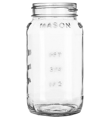 MASON JAR 25 OZ.