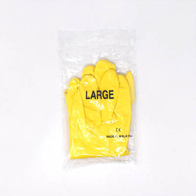 GLOVE LATEX LRG YELLOW 1 PAIR