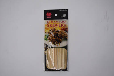 SKEWER BAMBOO 6"