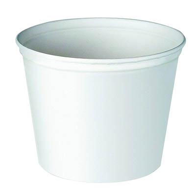 CONT PPR 165 OZ WHT BUCKET 10T1 UNWAXED