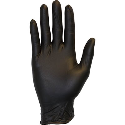 GLOVE NITRILE MED BLK PF 3MIL