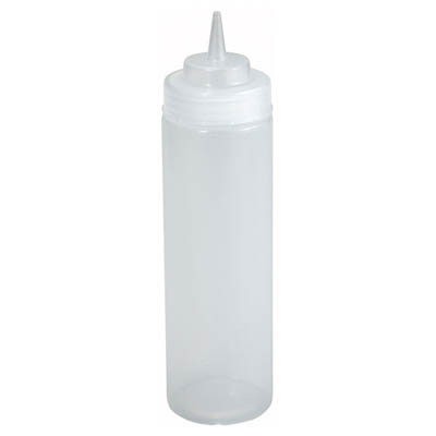 BOTTLE 24 OZ SQUEEZE WIDE MOUTH CLEAR