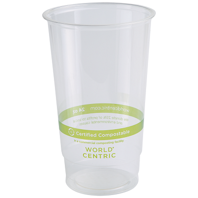 CUP 24OZ TALL CLEAR COLD CUP (2M/CS)