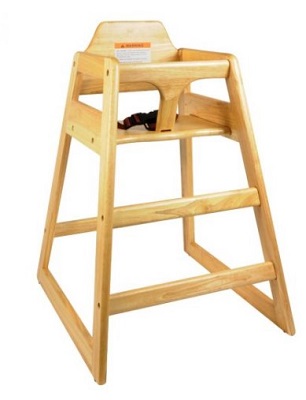 CHAIR HIGH 29X20 NAT WOOD KNOCK DOWN