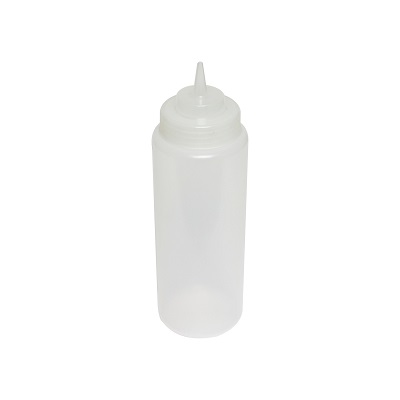 BOTTLE 24 OZ SQUEEZE WIDE MOUTH CLEAR