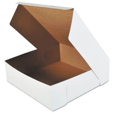20-1/2"X14-1/2"X5 WHITE CAKE BOX 1PC 1/2