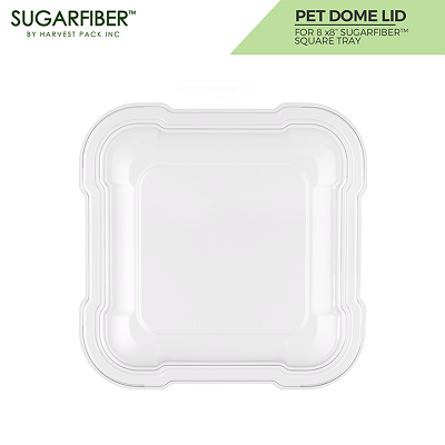 LID DOME PET FOR 8X8 TRAY