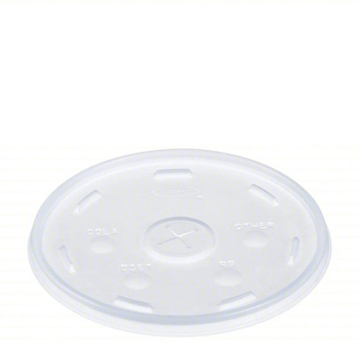 LID PLAST TRANS SLOTTED 32 OZ