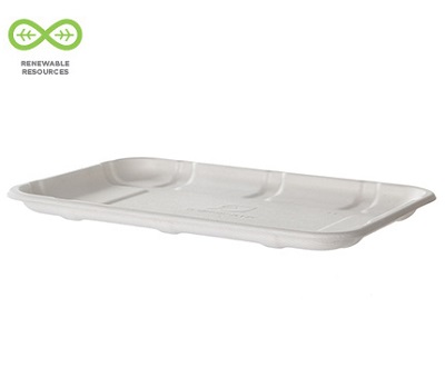 MEAT TRAY BAGASSE PF 8.5"X5"X.56"