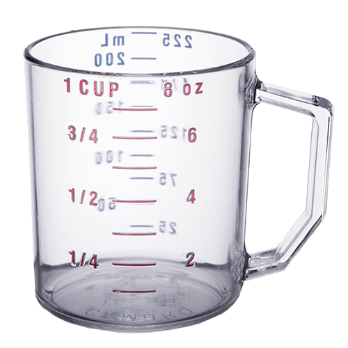 CUP MEASURING 1 CUP POLY CLEAR