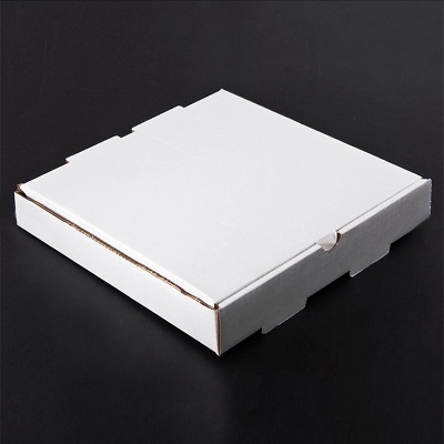 BOX PIZZA 10" WHITE PLAIN 1-5/8"