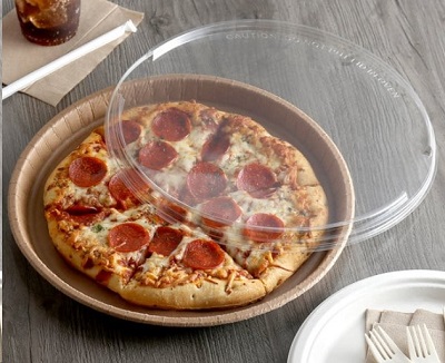13" BAKE & SHOW PIZZA TRAY W/LID