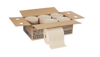 ULTRA 8" HIGH-CAP RECYLCED PPR TOWEL ROL