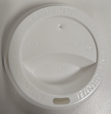WHITE LID PP HOT 10-24 OZ DOME SIP THRU