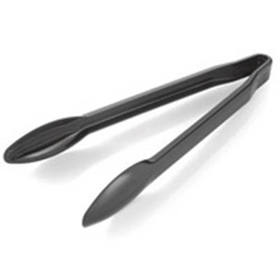 CUTLERY PLAST TONG 12" BLK