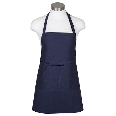 APRON BIB 3 POCKET NAVY